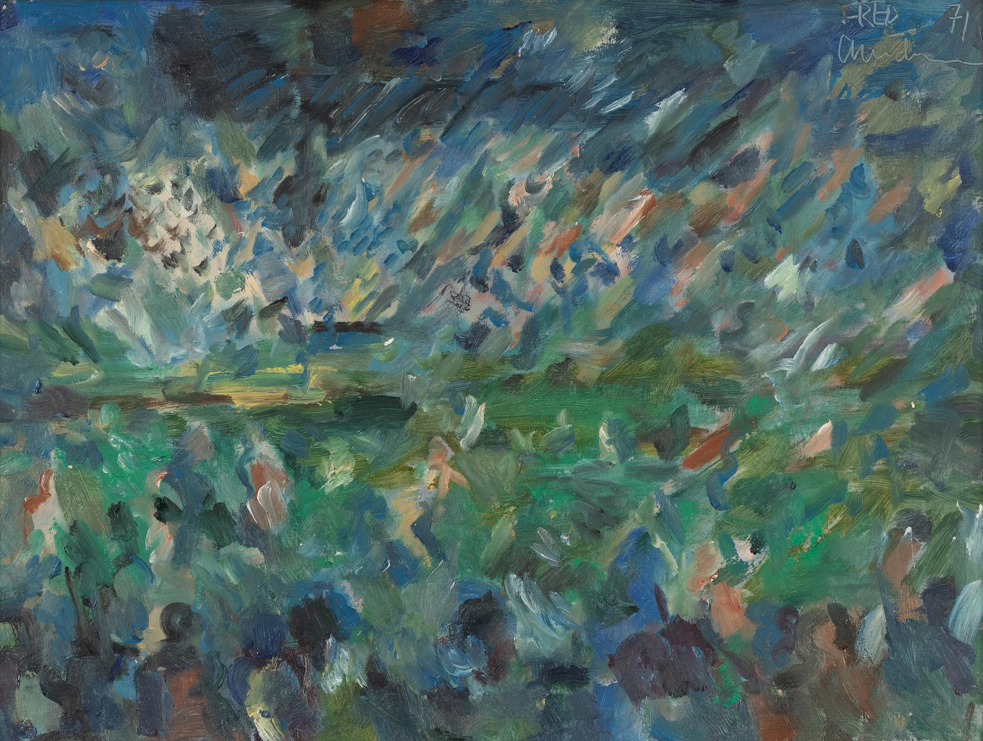 Fred Andersson, oil on canvas, signed and dated -71.