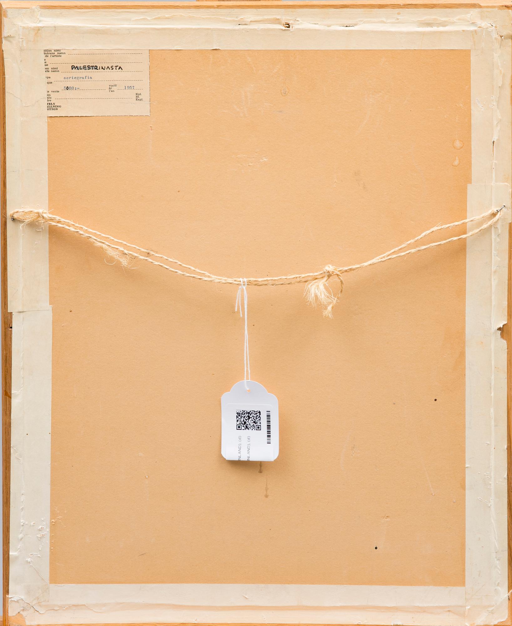 TUULIKKI PIETILÄ, litografi, signerad och daterad 1957, numrerad 12/25.