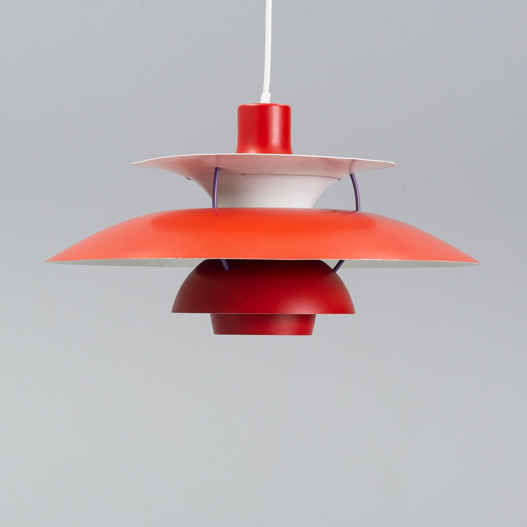 POUL HENNINGSEN, a model PH 5' ceiling lamp, Louis Poulsen, Denmark.
