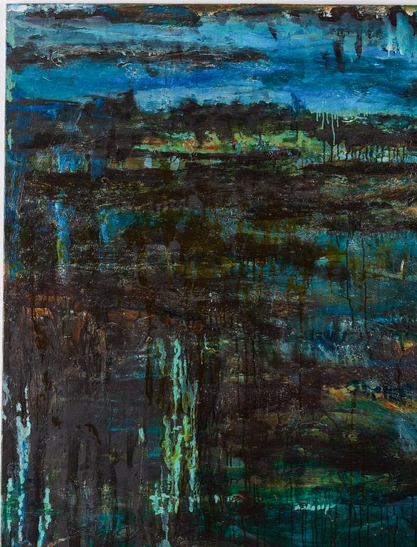 Björn Wessman, olja på duk signead och daterad 1985.