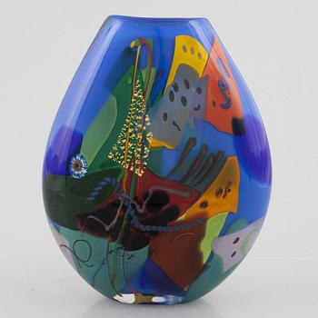 Jan-Erik Ritzman, a glass vase, Transjö 1995.
