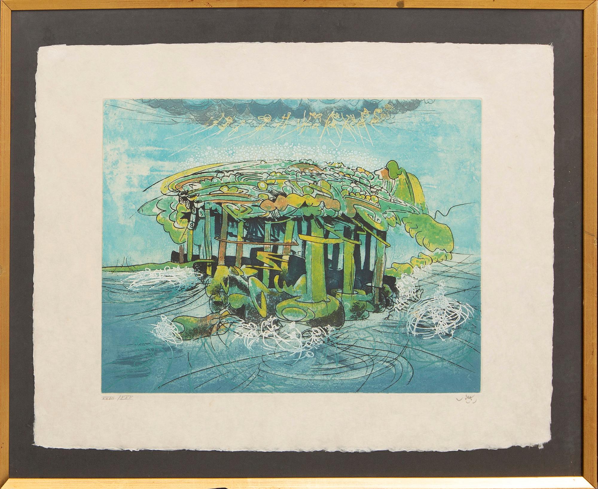 Roberto Matta, aquatint signed and numbered XXIII/XXV.
