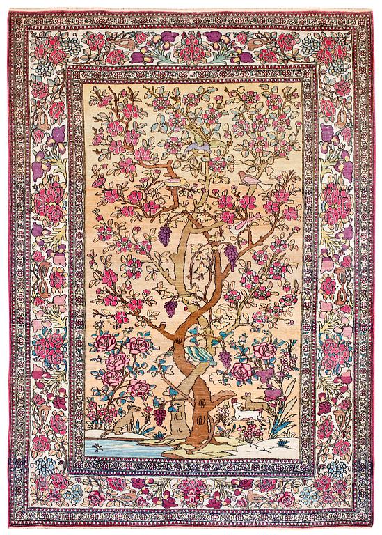 SEMIANTIK ISFAHAN FIGURAL. 197,5 x 142 cm.