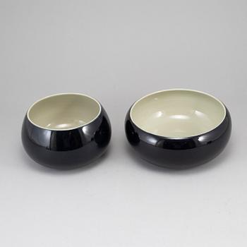 Two stoneware bowls, Rörstrand, Sweden, probably 1960's.