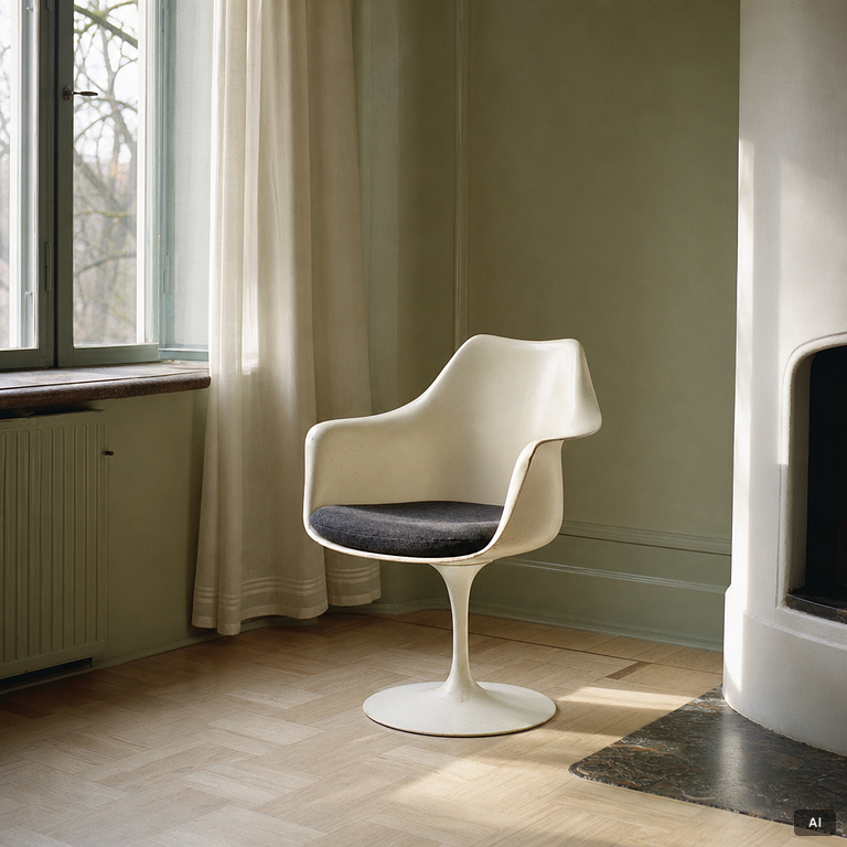 Eero Saarinen, an armchair, 'Tulip', Knoll International.