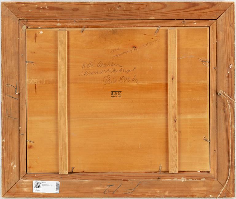 Victor Axelson, oil on panel, signed and dated -44.