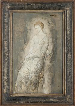Unto Koistinen, 'Lady in grey dress'.