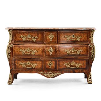 7. A Louis XV 18th century commode by Jean Lapie, master in Paris 1762.