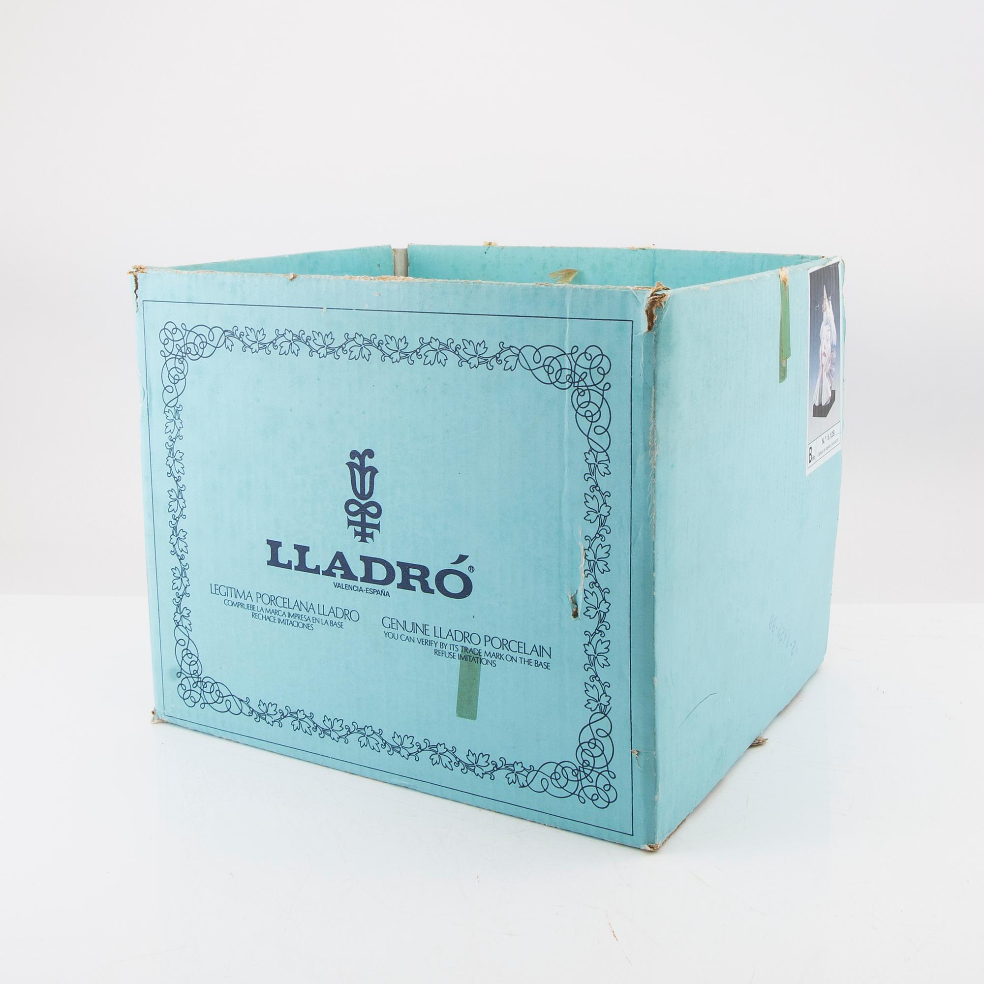 Figurin Lladro porslin 1900-talets andra hälft.