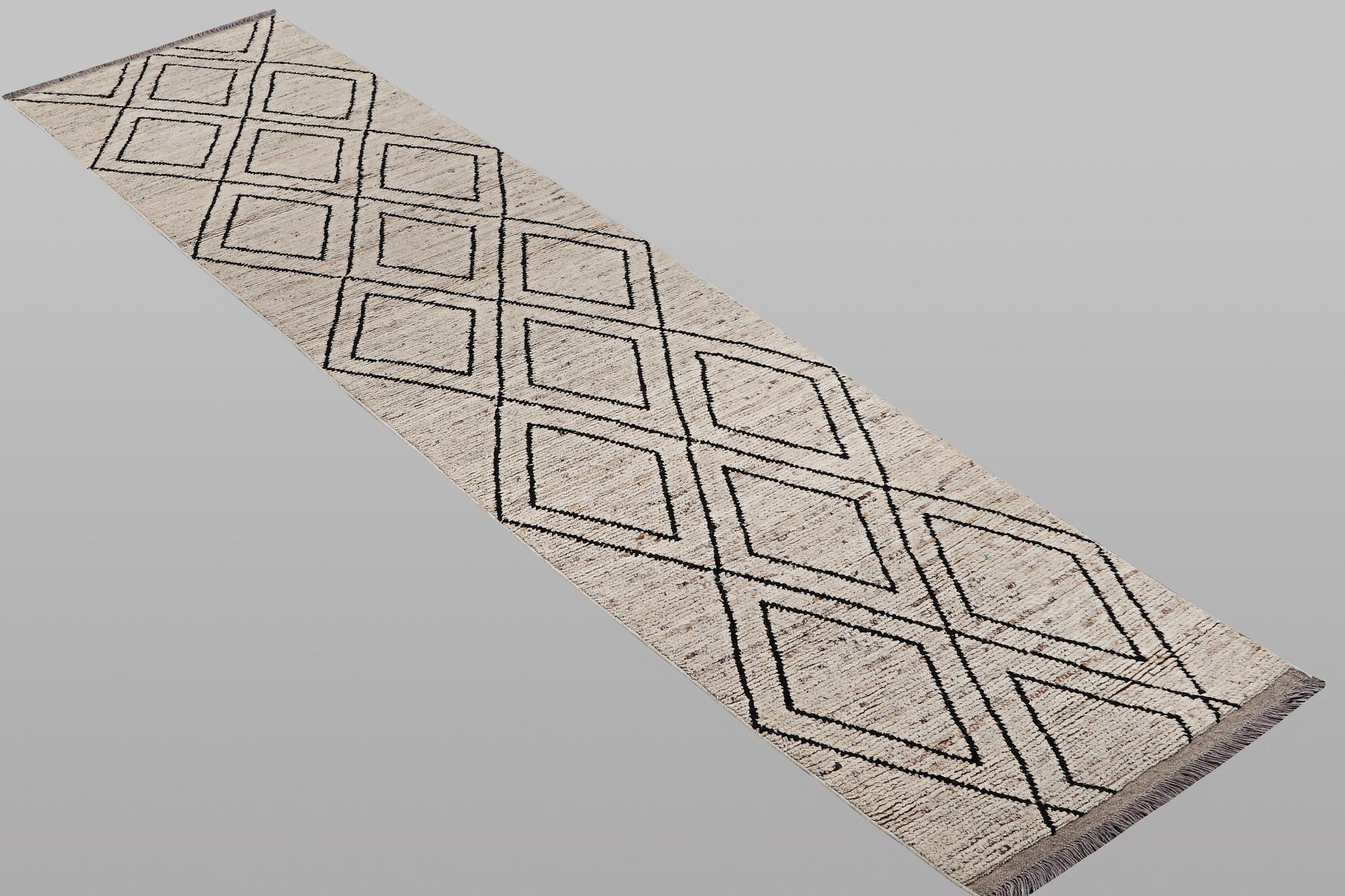 Gallerimatta, Marocko, Berber, ca 475 x 100 cm.