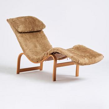 Bruno Mathsson, a birch and beech 'Liggstol nr 36' lounge chair, Firma Karl Mathsson Värnamo Sweden 1940.