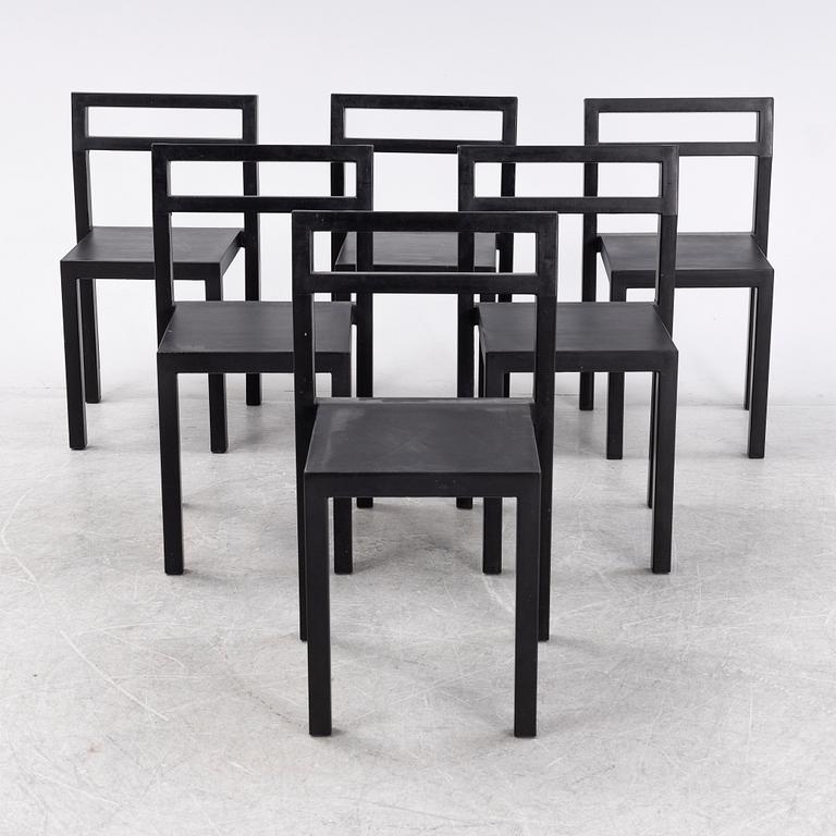 Boris Berlin/Poul Christiansen, 6 chairs, "Non", Komplot design, Källemo, 2000's.