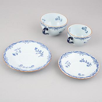A 40 piece porcelain coffee and dinner service, 'East indies', Rörstrand, Sweden.