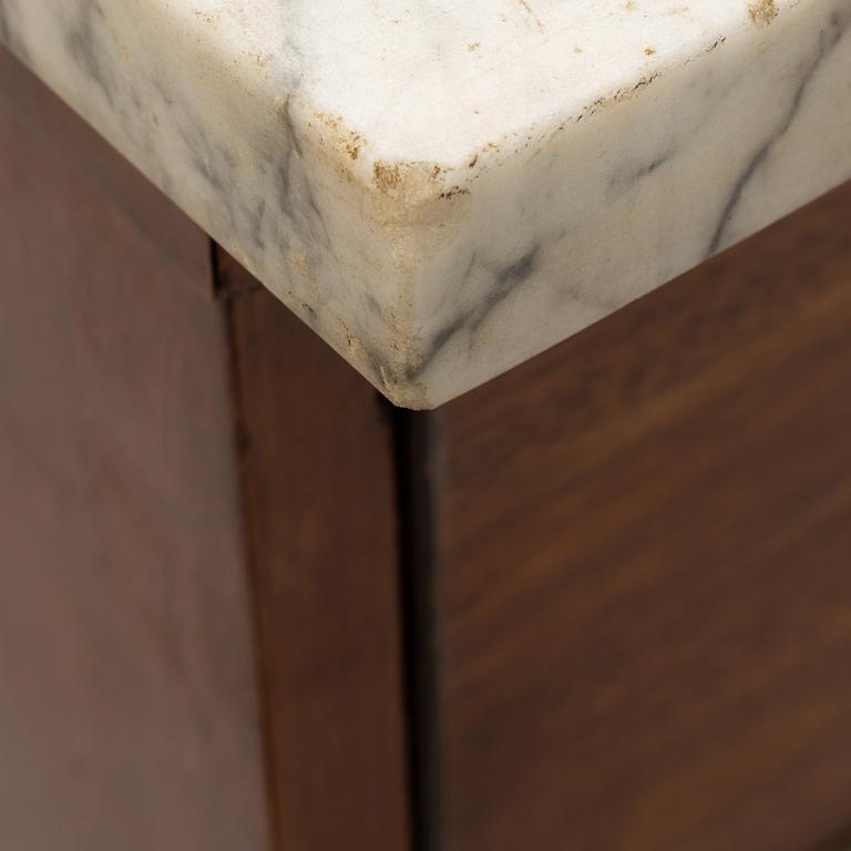 A late gustavian chest of drawers, around 1800.
