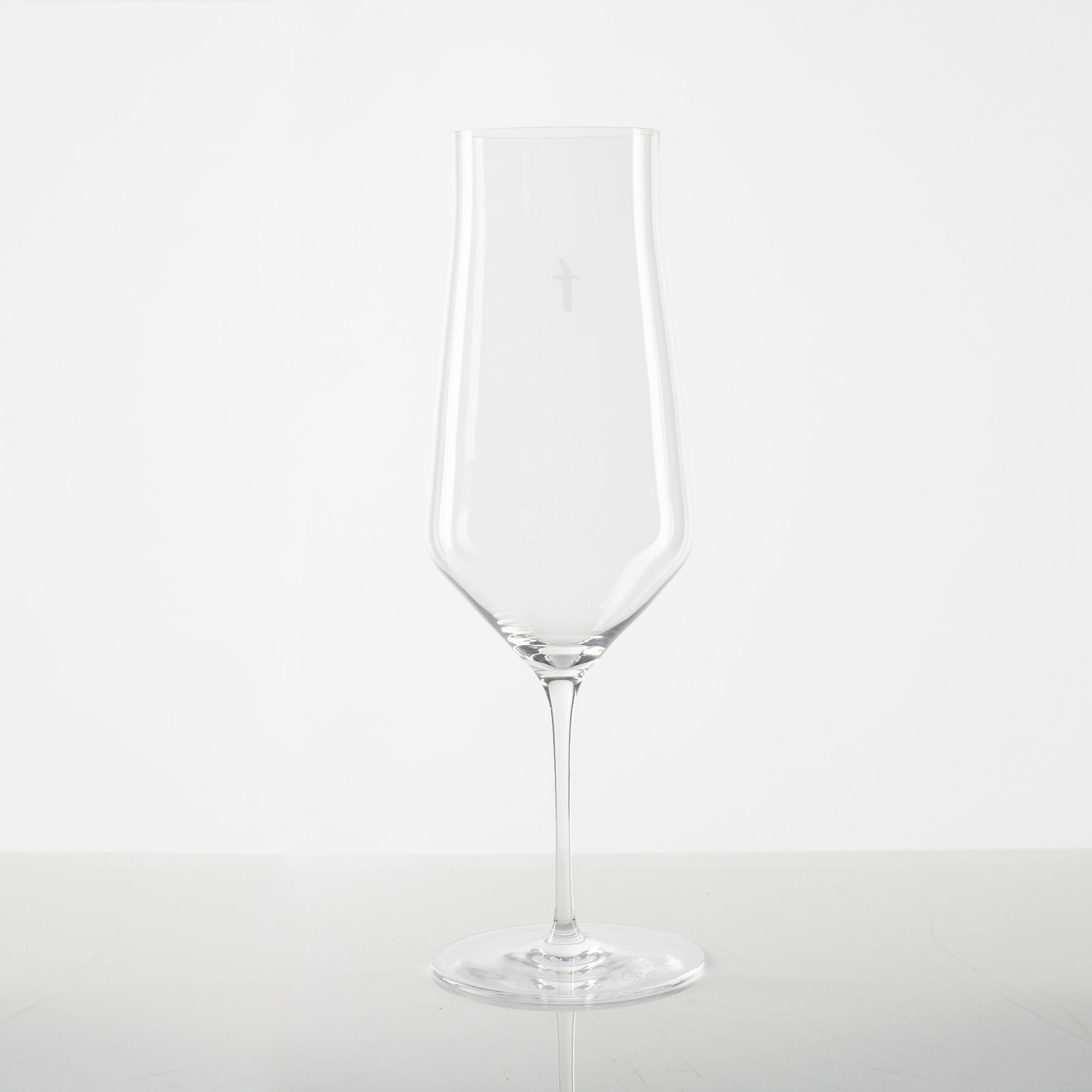 Hans Denk, twelve 'Denk'Art' beer glasses, Zalto, Austria.