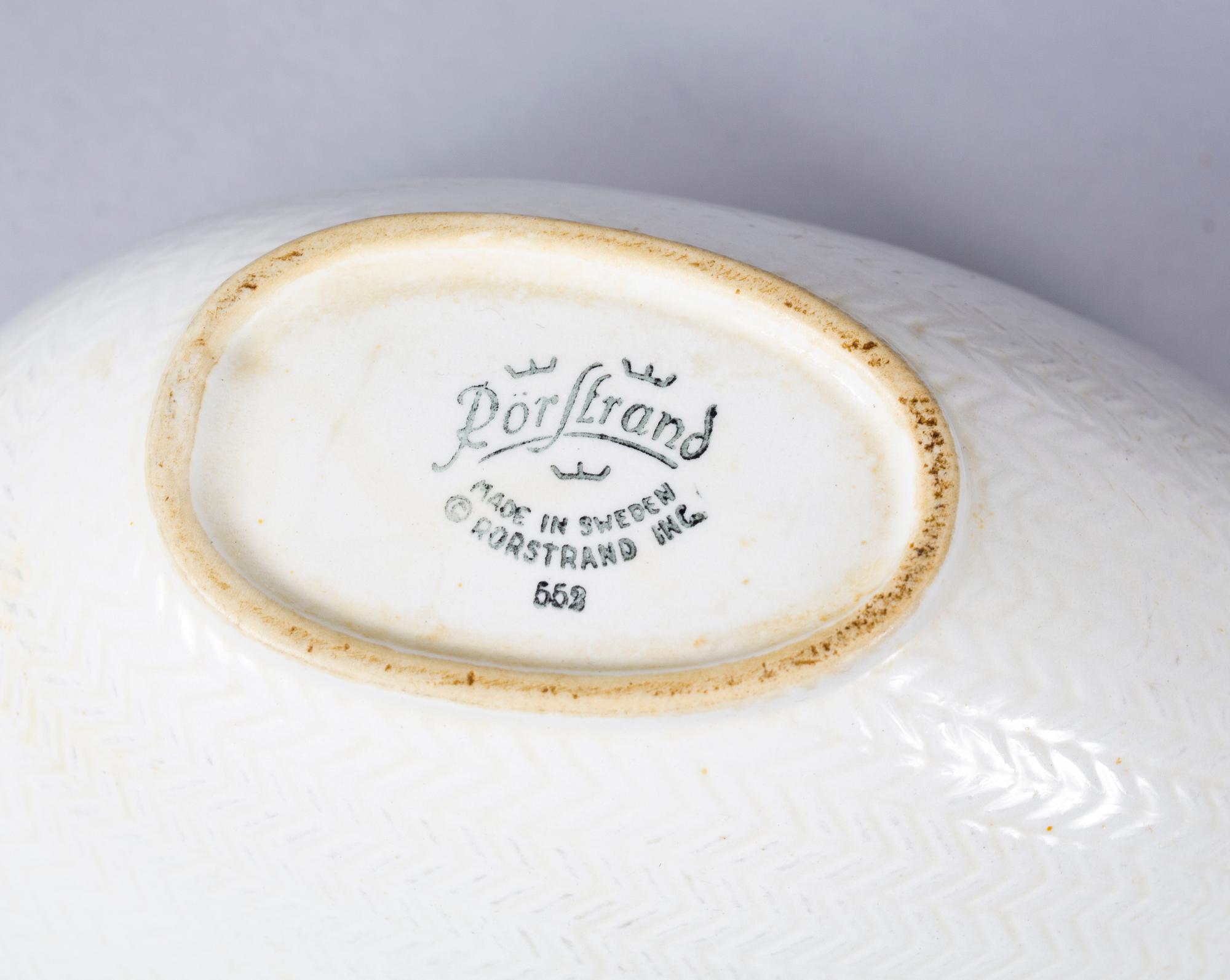 SERVISDELAR, 11 delar, flintgods, "Blå Eld", Hertha Bengtsson, Rörstrand, 1965-66.