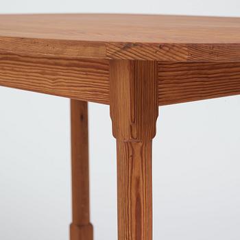 Carl Malmsten, a stained pine table, Sweden 1930's.