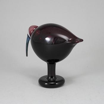 OIVA TOIKKA, OIVA TOIKKA, lasilintu, Red Ibis (Punainen Ibis) signeerattu O. Toikka Nuutajärvi.