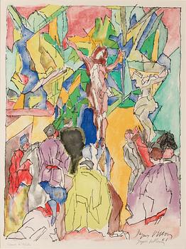 593. Jacques Villon (Efter), Korsfästelsen.