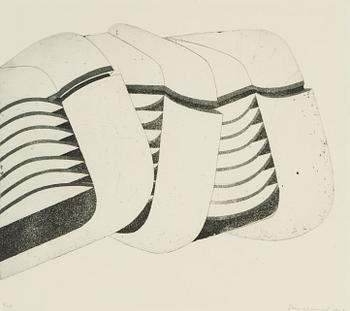 Sten Eklund, etsning,  1965, signerad 6/20.