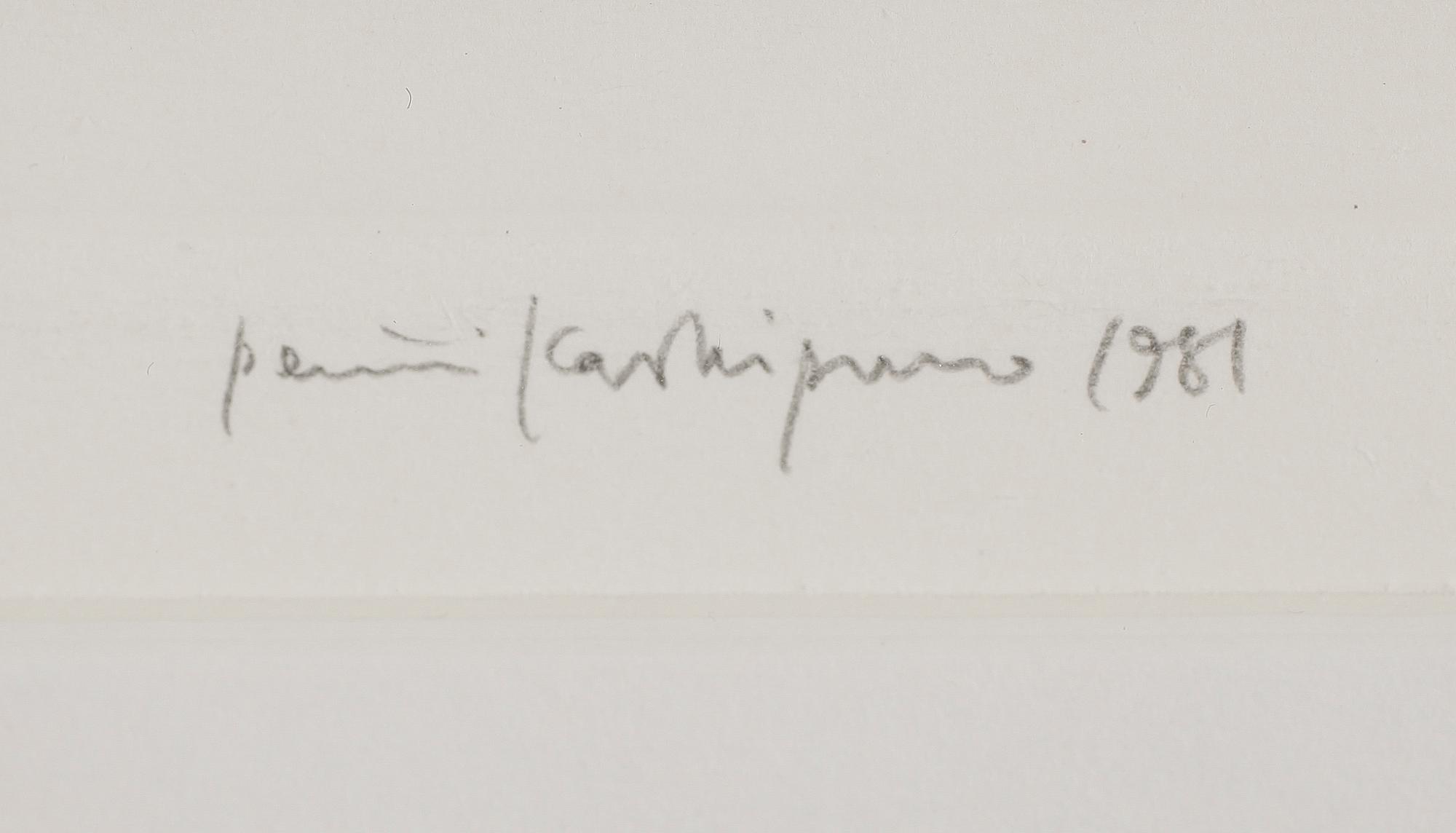 PENTTI KASKIPURO, etsning, signerad, daterad 1981 och numrerad 8/100.