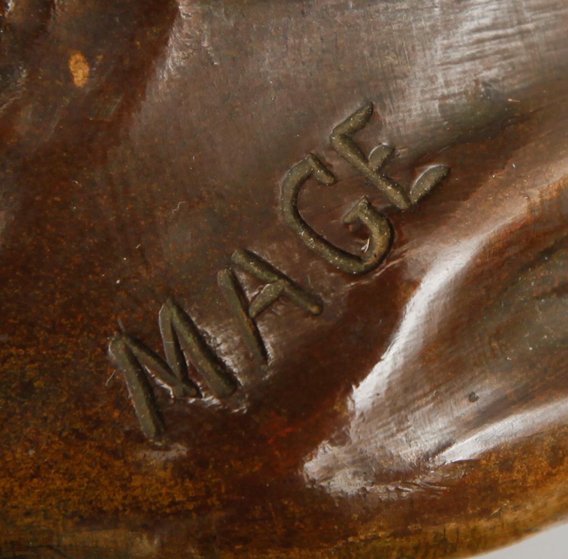 VAS, brons, signerad Mage, sekelskiftet 1900.