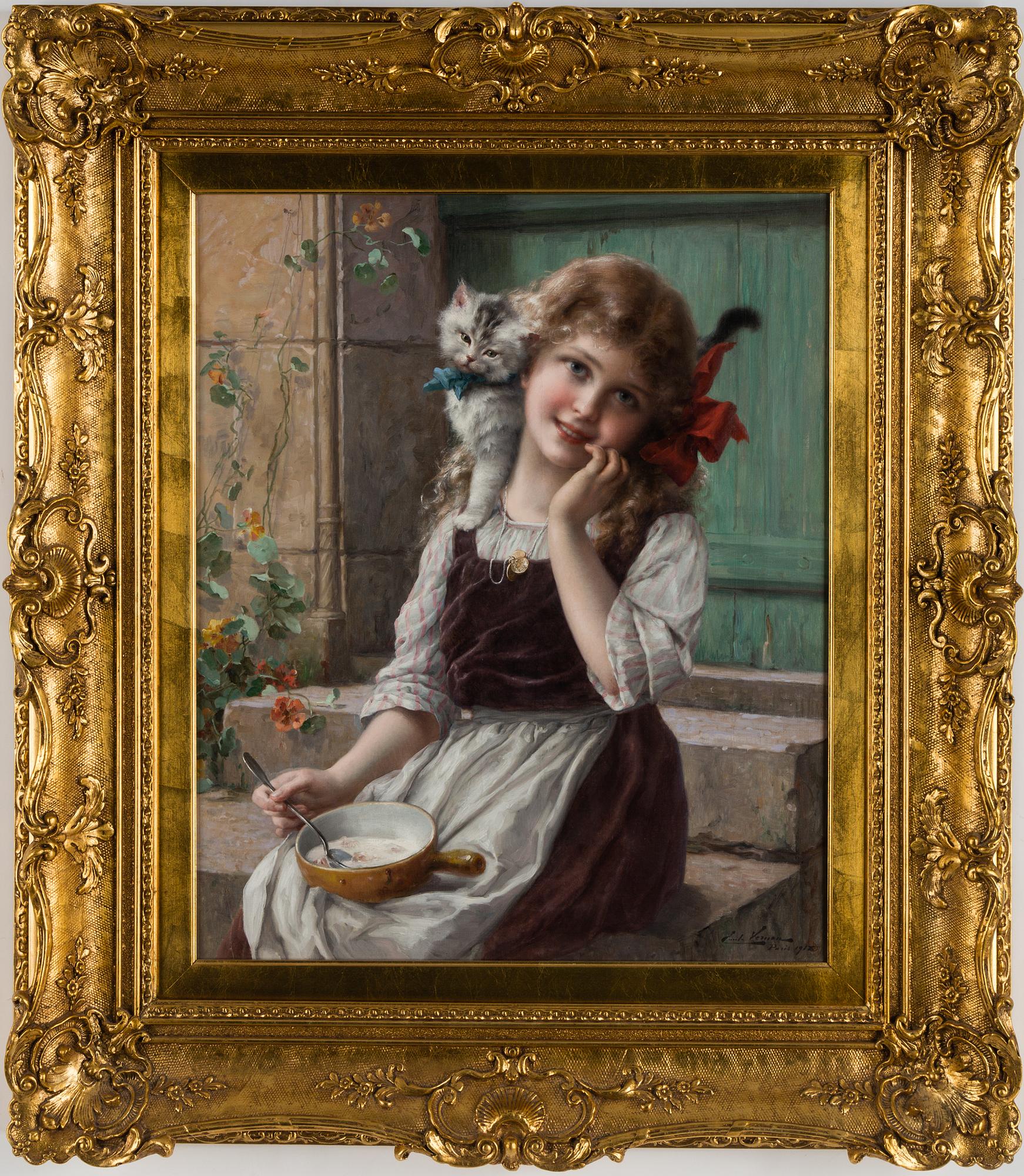 ÉMILE VERNON, oil on canvas, signed and dated Paris 1913.