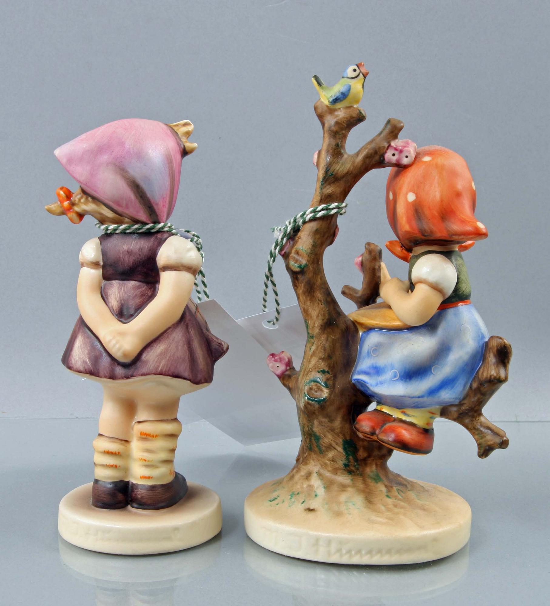 FIGURINER, porslin, 2 st, Hummel, Goebel.