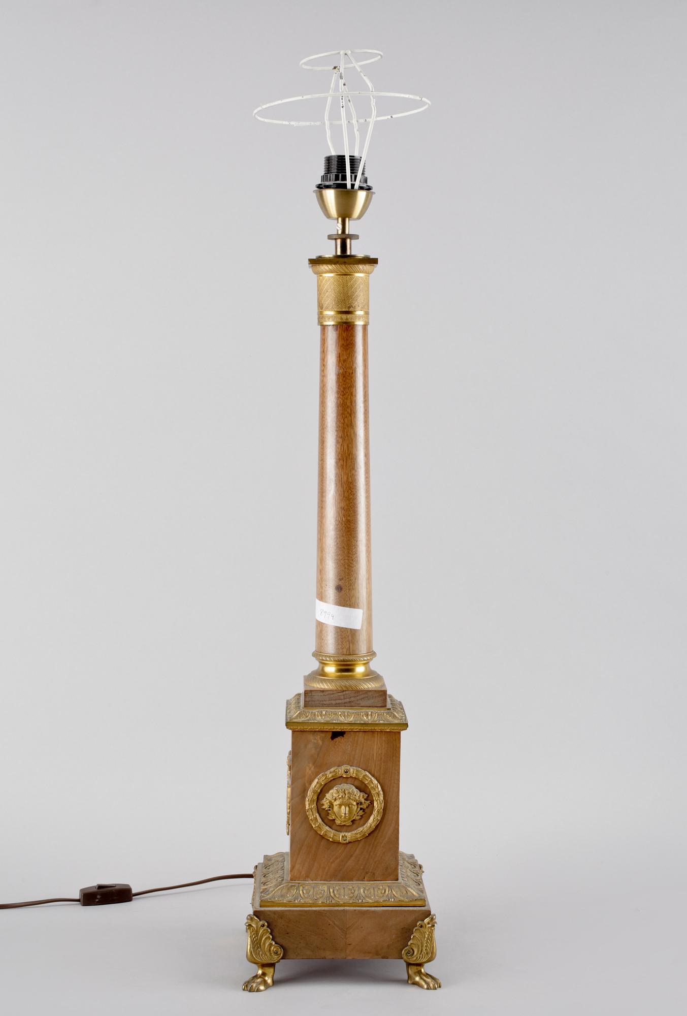 BORDSLAMPA, empirestil, 1900-talets första hälft.