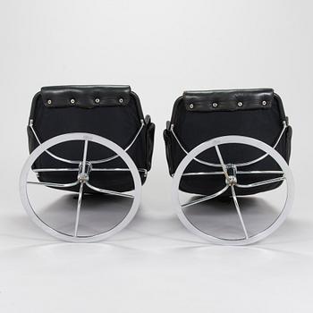 Bruno Mathsson, A pair of 'Jetson' swivel easy chairs  for Dux. Designed in 1969.