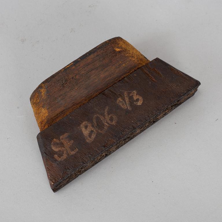 An 18th century wall paper stamp.