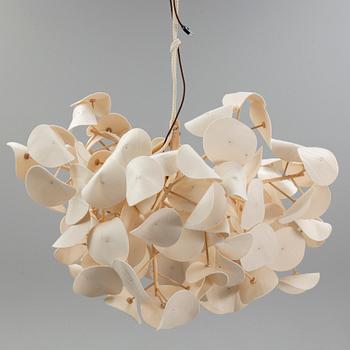 A contemporary birch and wool 'Leaf lamp' by Peter Schumacher, Green Furniture Concept.