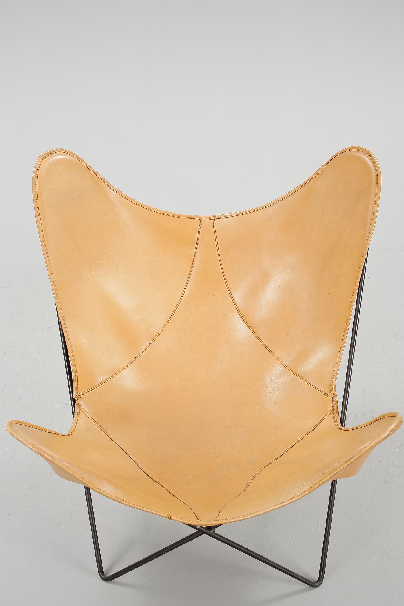 FÅTÖLJ, "Butterfly Chair". 1950-tal.