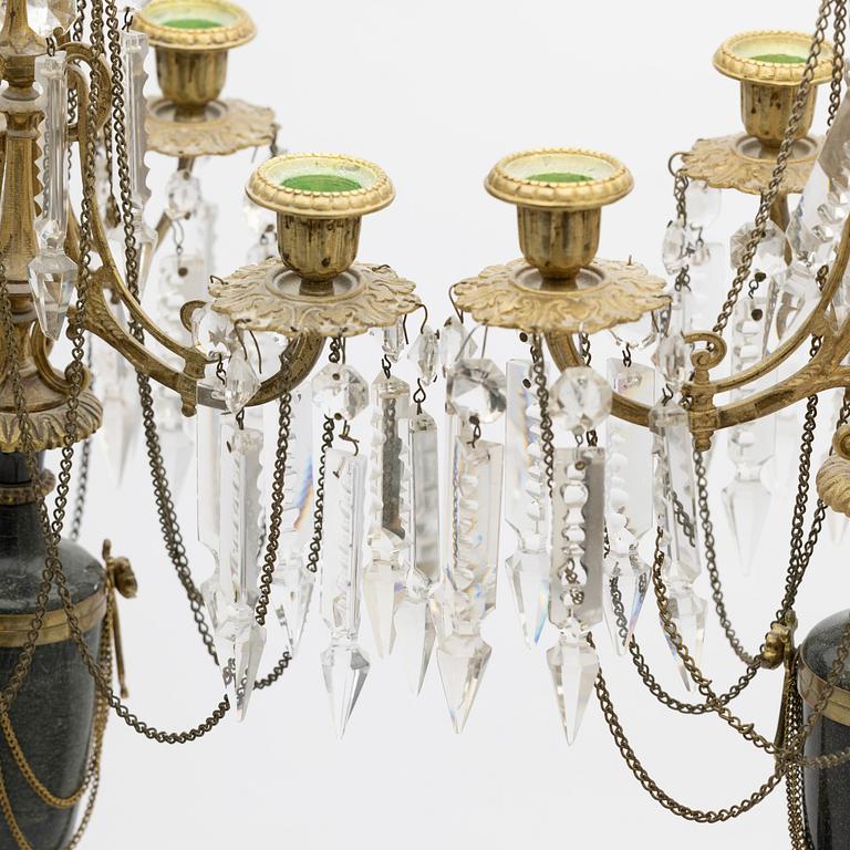 Candelabra, a pair, Osarian, late 19th century.