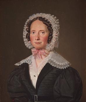 Christian Albrecht Jensen, "Professorinde Brigitte Clausen" (född Swane) (1797-1875).