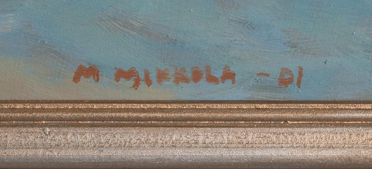 MATTI MIKKOLA, oil on board, signed and dated -01.