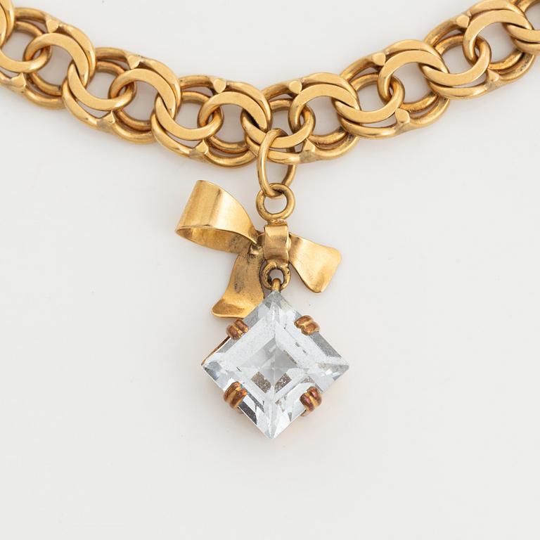 Gold Charm Bracelet, 18K gold.