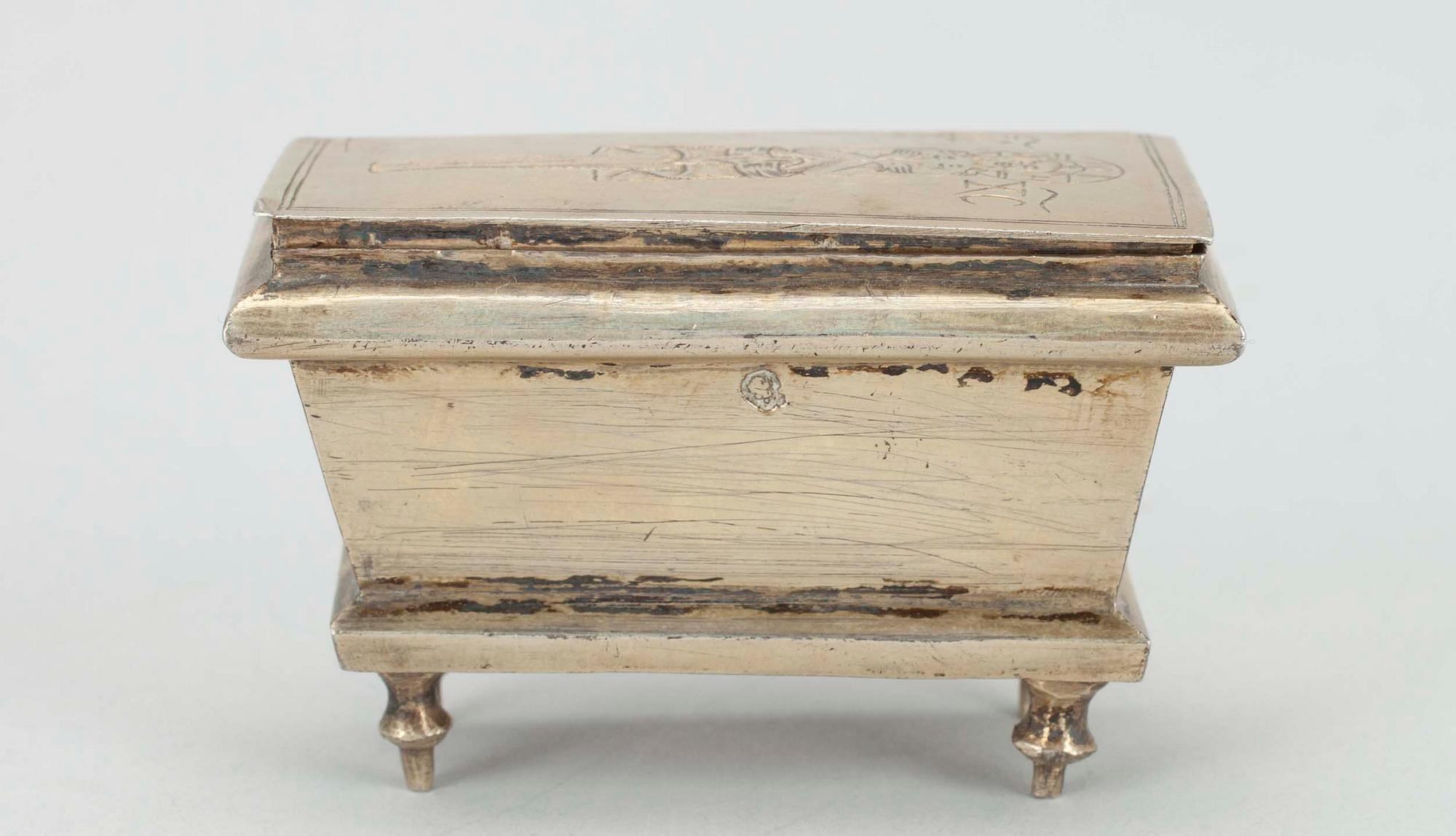 DOSA, förgyllt silver, Vasili Popov Moskva 1835, Ryssland.