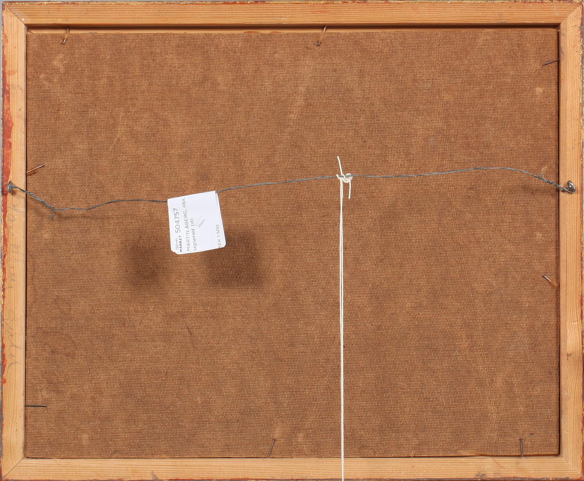 MARTIN ÅBERG, olja på duk, signerad och daterad 35.