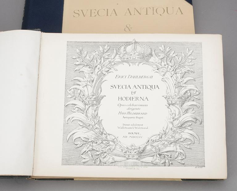 BOK, 2 vol, "Svecia antiqua et hodierna", Wahlström och Widstrand Stockholm, 1900.