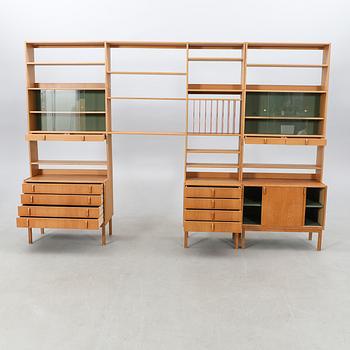 Bertil Fridhagen, shelving system "Variett" by Bodafors, 1960s furniture.