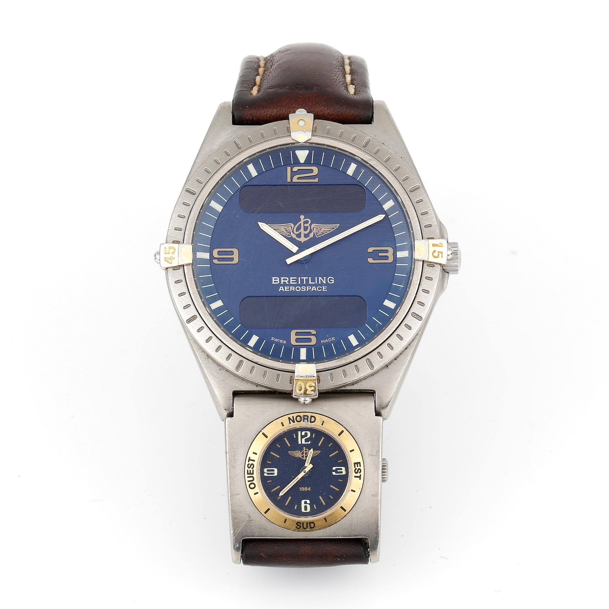 ARMBANDSUR, Breitling, 'Aerospace', ca 1991.