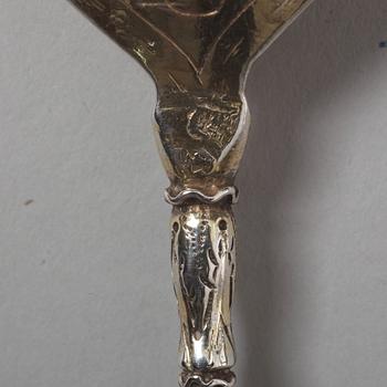 A Swedish 17th century silver-gilt spoon, mark of Albrekt Lockert, Stockholm (1623-1653-).