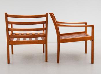 FÅTÖLJER, 1 par, möjligen Danmark, 1900-talets andra hälft.