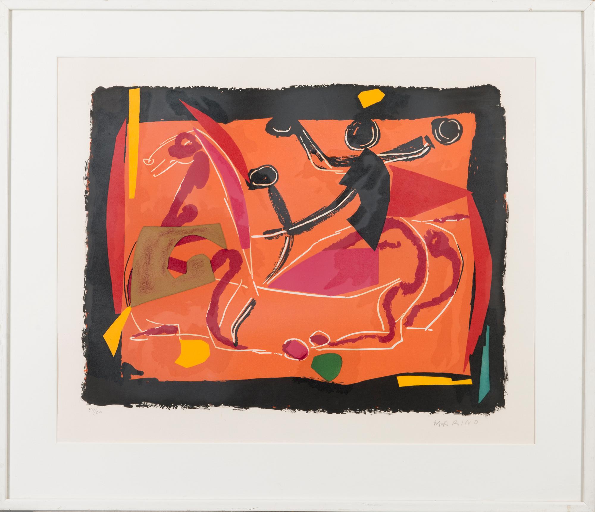 MARINO MARINI, colour lithograph, signed, numbered 44/50.