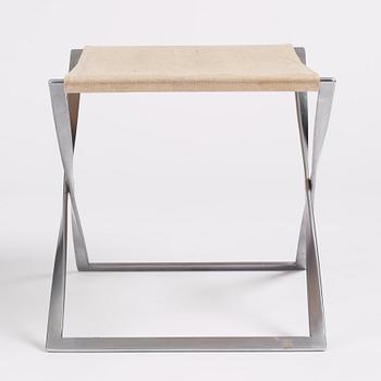 Poul Kjaerholm, a 'PK91' folding stool, edition E Kold Christensen, early 1960s.