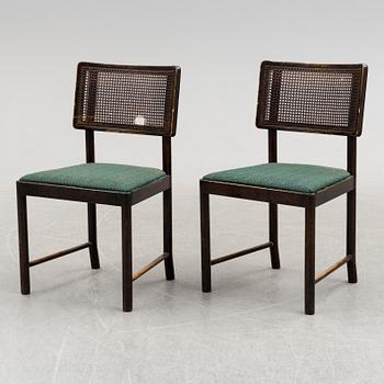 a set of four 'Bertil' chairs by Axel Einar Hjort, Nordiska kompaniet, 1934.