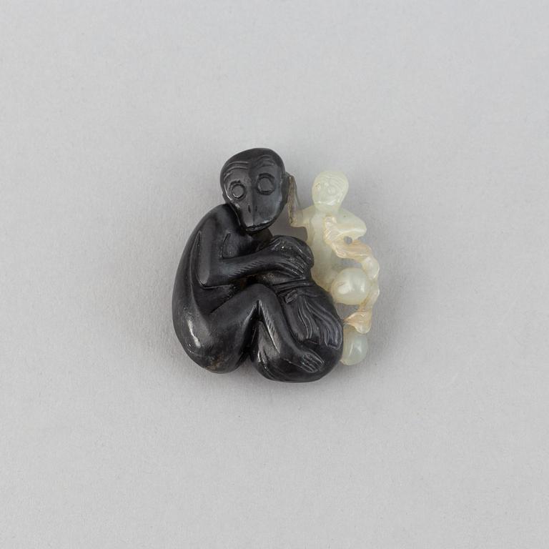 A 19th century nephrite figurine.