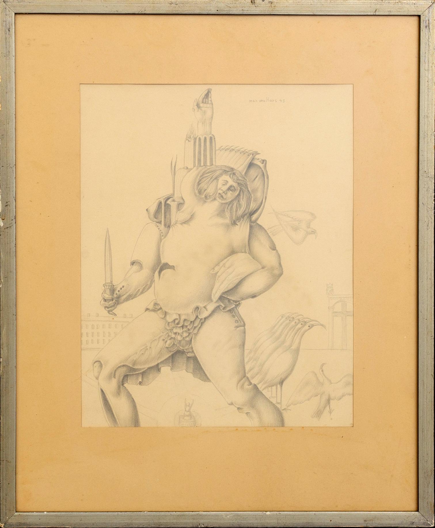 MAX WALTER SVANBERG,  a signed and dated drawing.