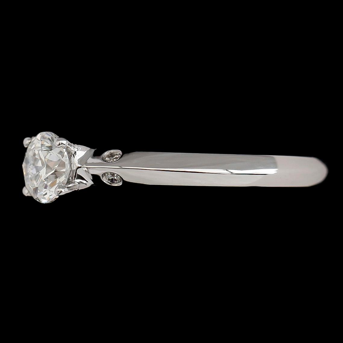RING, 18 k vitguld, briljantslipade diamanter tot ca 0.53 ct.